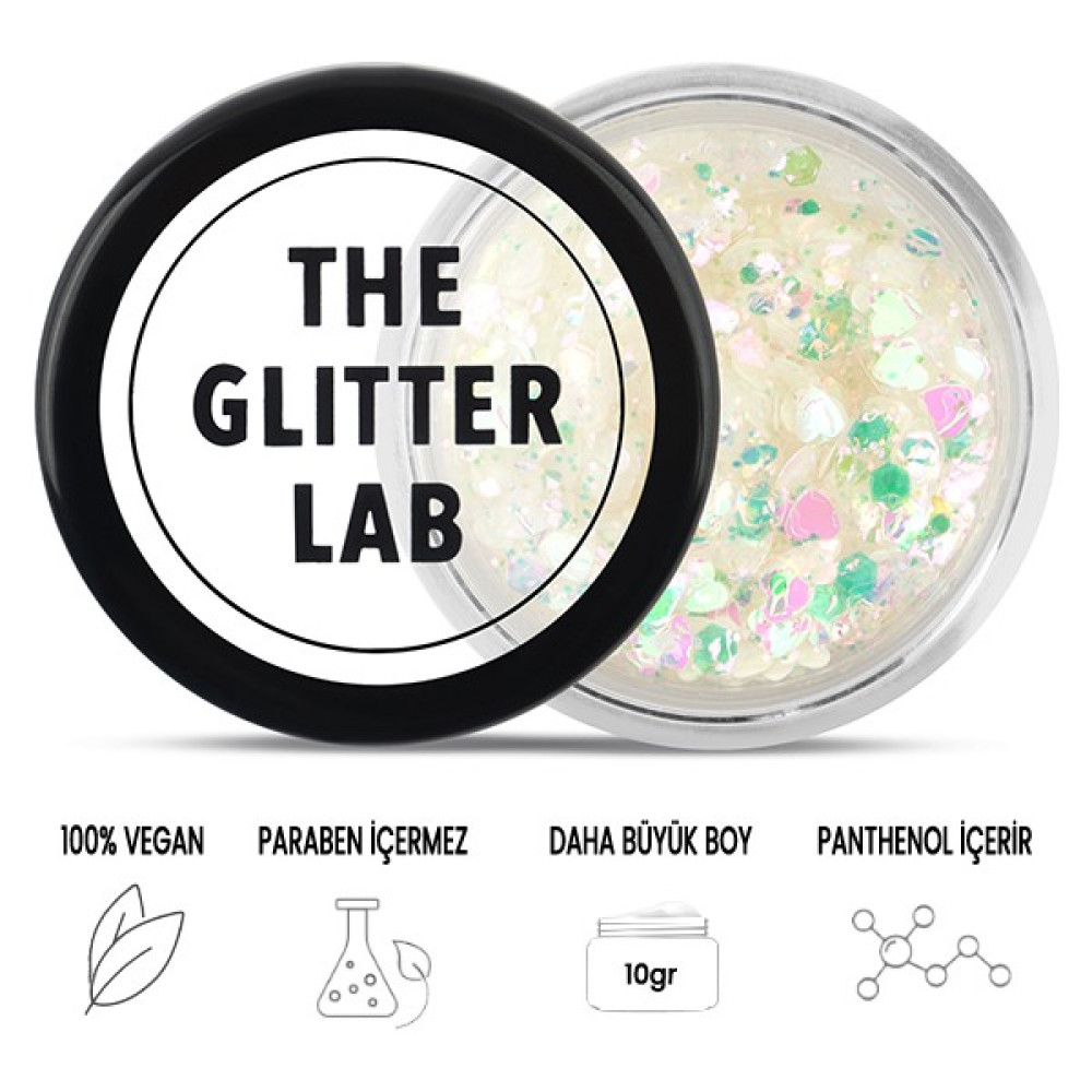 The Glitter Lab - Glowy Hearts - Jel Formlu Parlak Glitter ~10 gr Aydınlatıcı Fiyatı