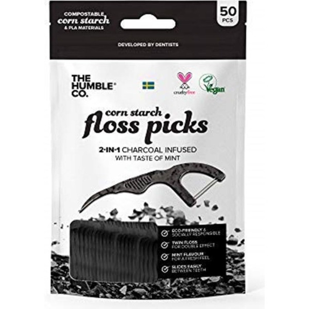 The Humble Co. Kürdanlı Diş Ipi, Kömür Ve Naneli 50 Adet 1 Paket(1 X 0.1 G) Diş İpleri Fiyatı