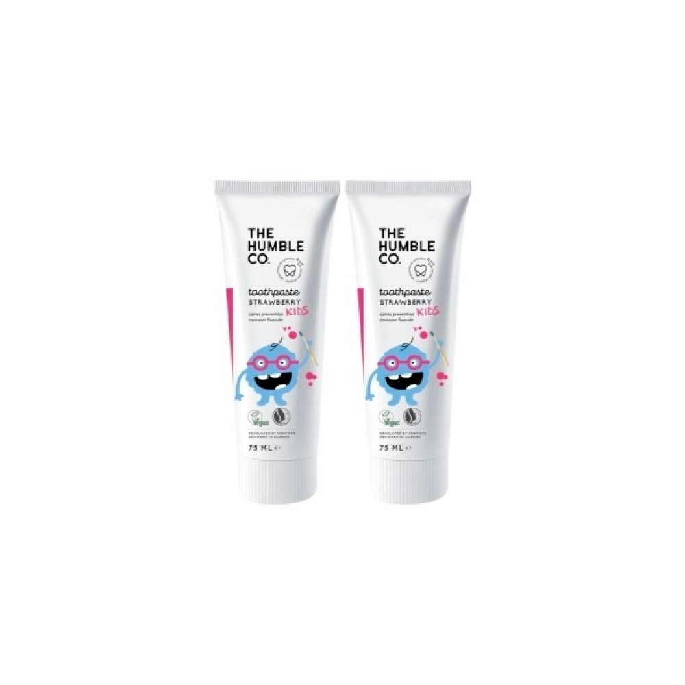 The Humble Co. Unisex Çocuk Humble Diş Macunu Çilek Aromalı 75ML X2 Adet Diş Macunları Fiyatı