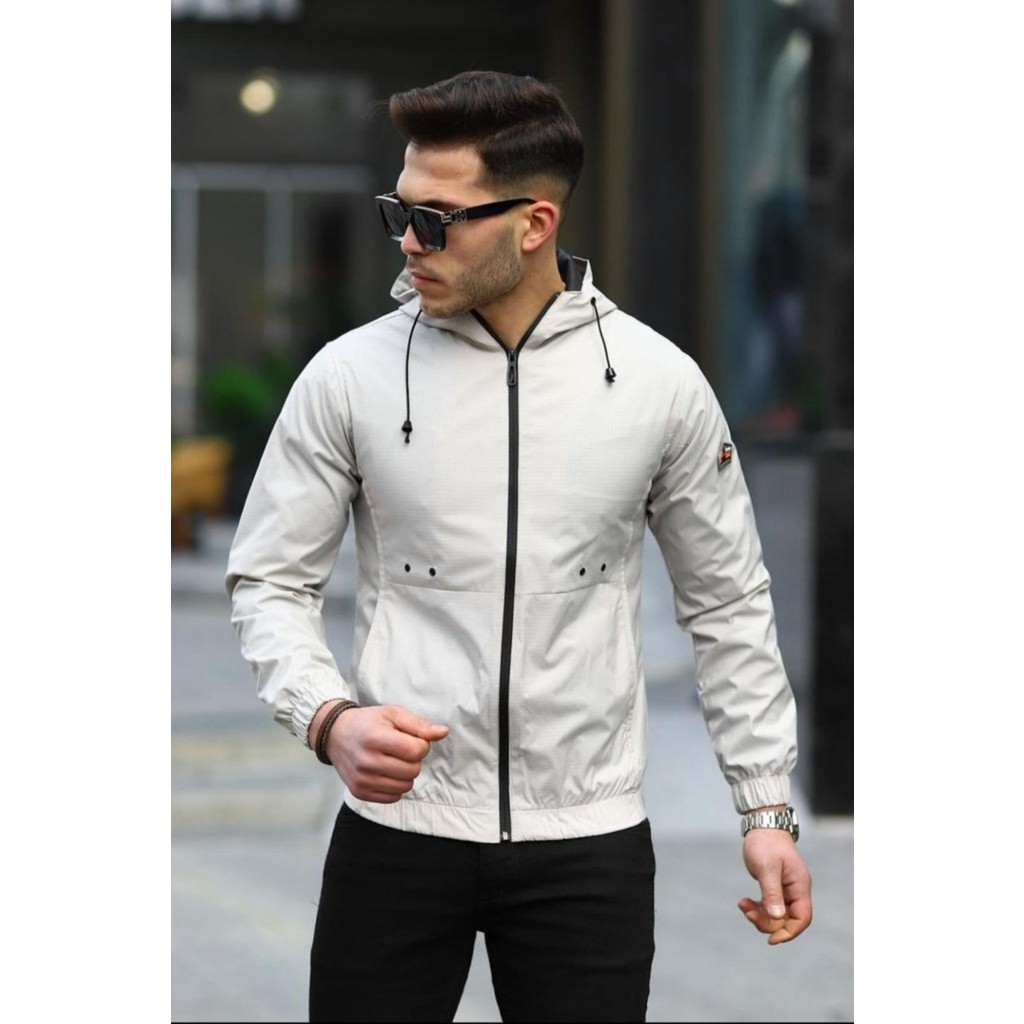 The Jojo Design Erkek Slim Fit Kapüşonlu Yağmurluk - Su Geçirmez Dış Katman Diğer Fiyatı