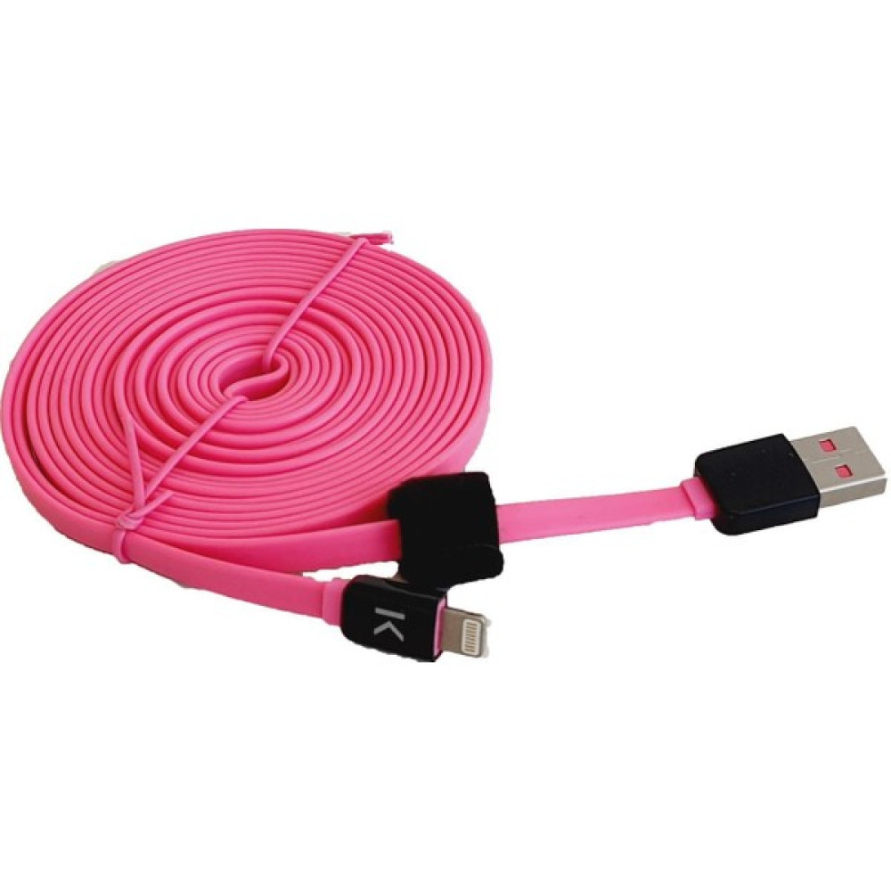 The Kase Lightning Şarj Data Kablosu 3mt Pembe - Candy Oto Boyaları Fiyatı