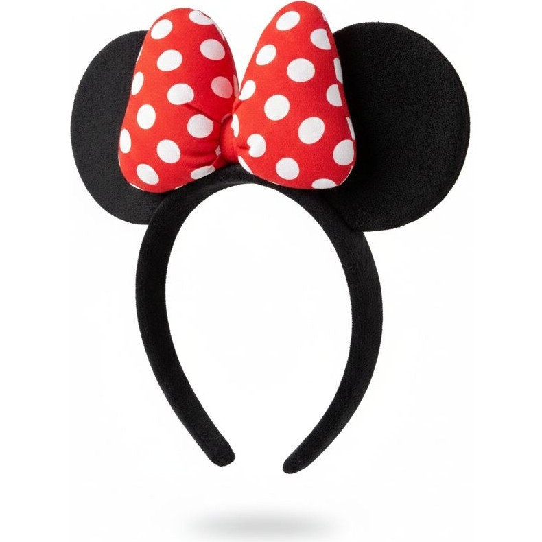 The Littles Kids Minnie Model Puantiyeli Kurdeleli Kadın ve Kız Çocukları Için Siyah Taç Diğer Fiyatı