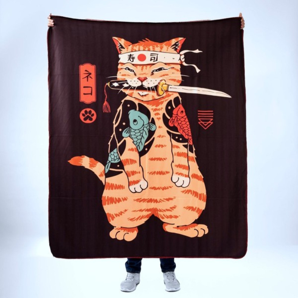 The Lucid Lab Catana: The Last Stand - Kedili Polar Tv Battaniyesi - 140 x 170 cm - Renkli Battaniye Fiyatı
