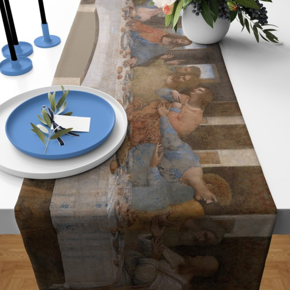 The Lucid Lab Son Akşam Yemeği - The Last Supper Runner - Renkli - 40 x 140 cm Masa Örtüsü Fiyatı