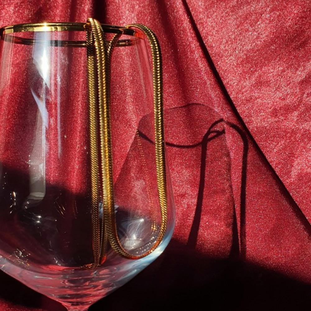 The Merlot Design Venedik Kolye - İtalyan Zincir Çelik Kolye - Gold - 45 cm Altın, Takı & Aksesuar Fiyatı