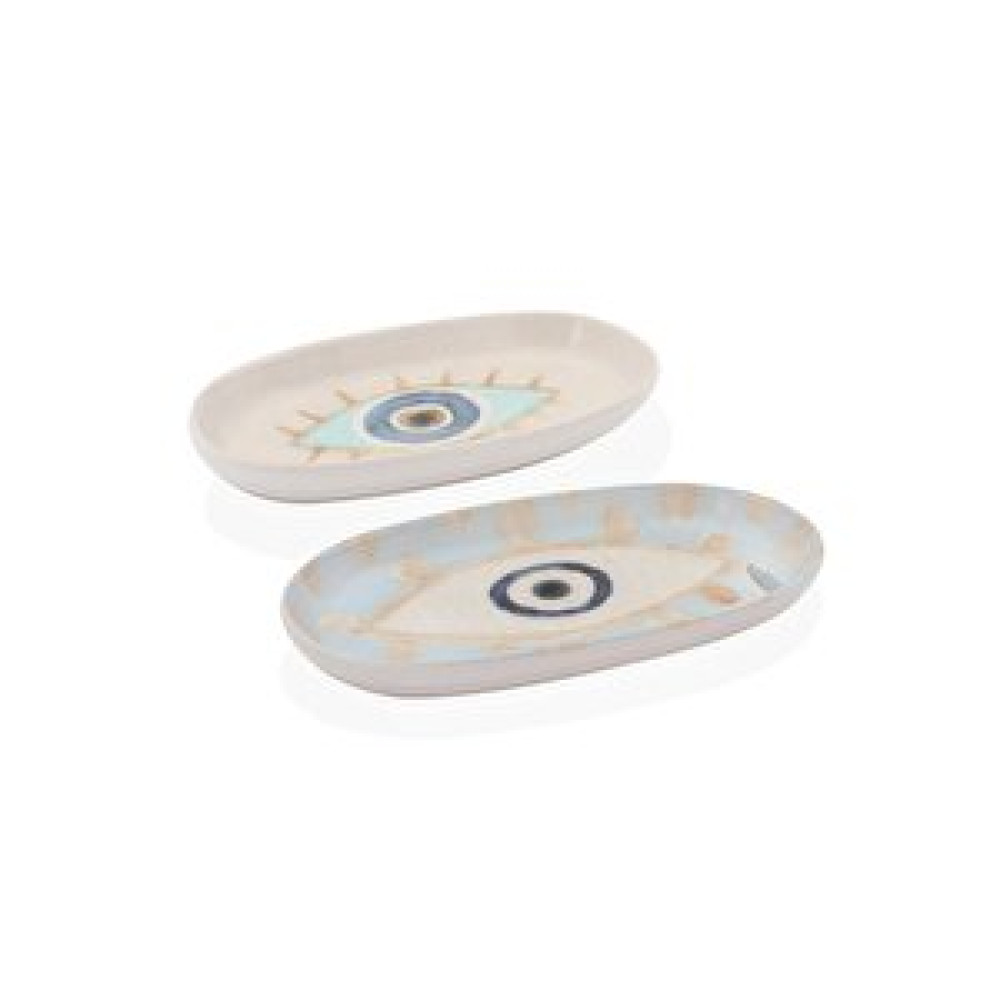 The Mia Amulet Oval Servis 2li Set - 29  ve  26 Cm Fincan / Bardak / Kahve Takımı Fiyatı
