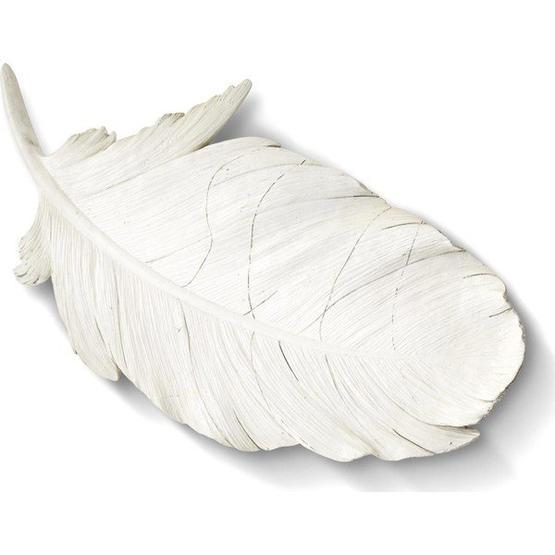 The Mia Askılı 41 cm Beyaz Dekoratif Tüy