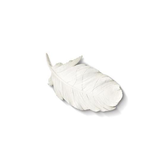The Mia Askılı 41 cm Beyaz Dekoratif Tüy