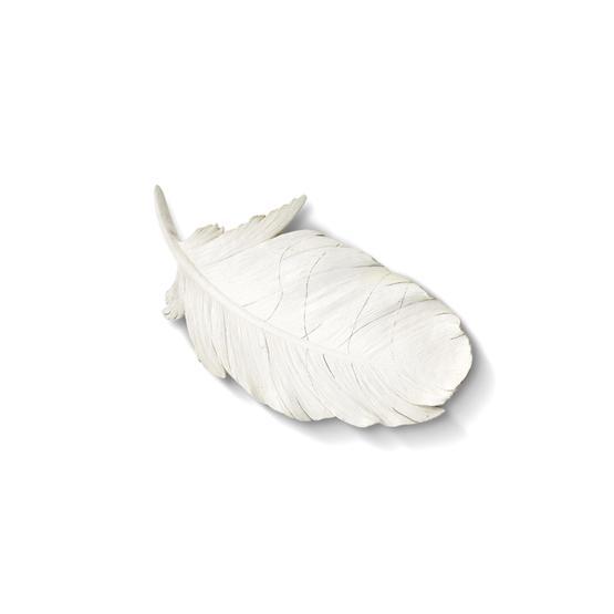 The Mia Askılı 41 cm Beyaz Dekoratif Tüy