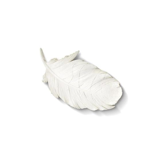 The Mia Askılı 41 cm Beyaz Dekoratif Tüy