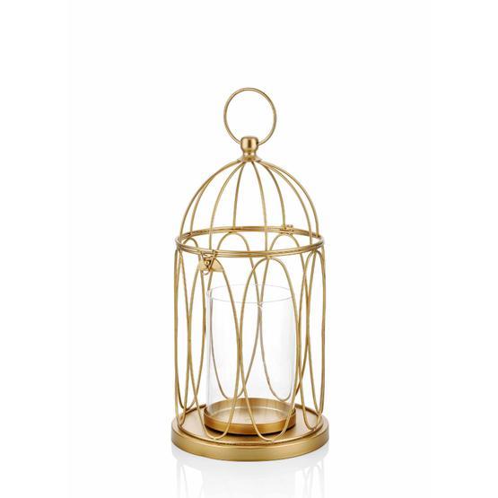 The Mia DKR0245 Gold Tealight Mumluk Metal