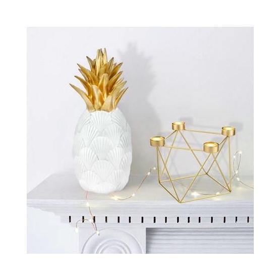 The Mia DKR0245 Gold Tealight Mumluk Metal