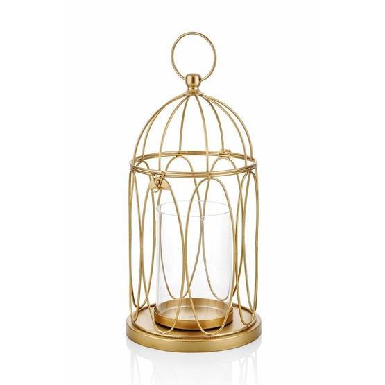The Mia DKR0245 Gold Tealight Mumluk Metal