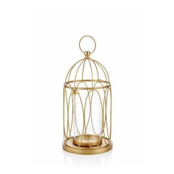 The Mia DKR0245 Gold Tealight Mumluk Metal