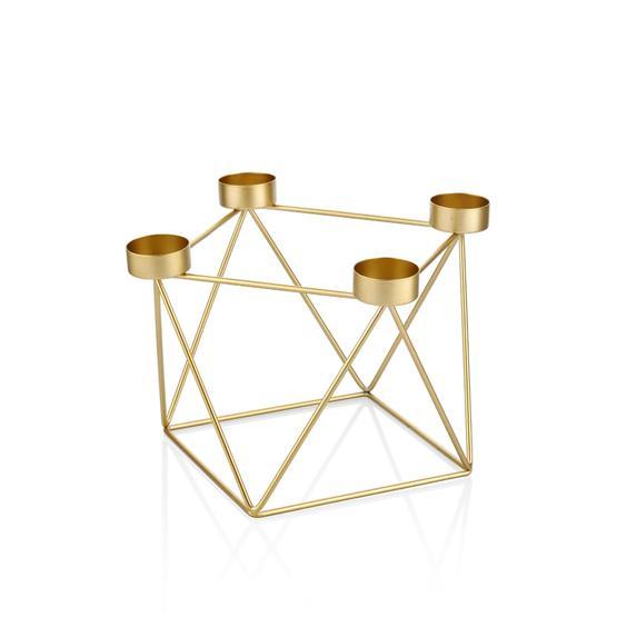 The Mia DKR0245 Gold Tealight Mumluk Metal