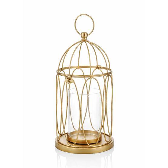 The Mia DKR0245 Gold Tealight Mumluk Metal