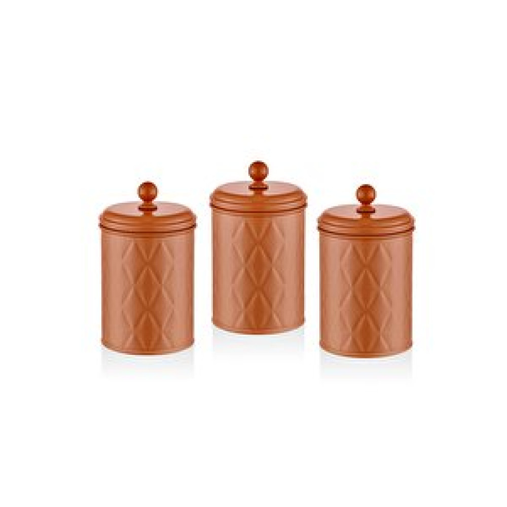 The Mia Prizma Çay Şeker Kahve Kavanozu Terracota 1 Lt Eşya Saklama / Düzenleme Fiyatı