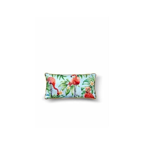 The Mia YST0056 Tropik Flamingo Yeşil Yastık