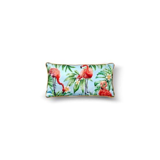 The Mia YST0056 Tropik Flamingo Yeşil Yastık