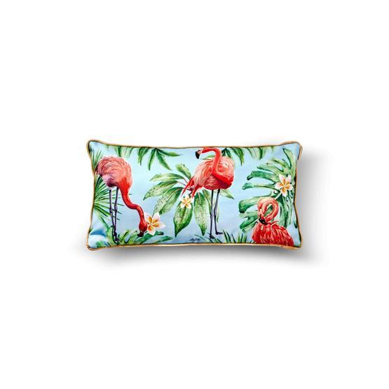 The Mia YST0056 Tropik Flamingo Yeşil Yastık