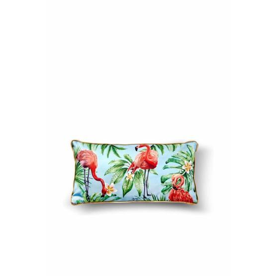 The Mia YST0056 Tropik Flamingo Yeşil Yastık