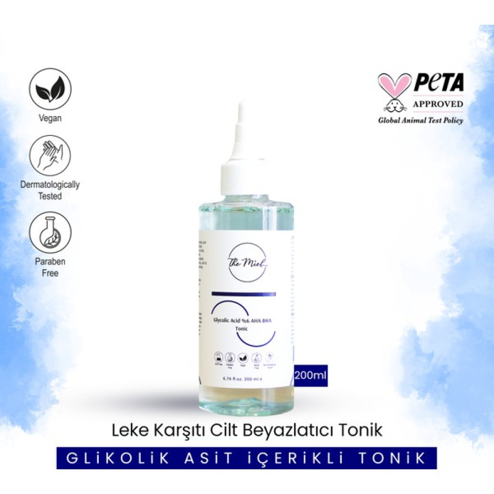 The Miel Glikolik Asit Içerikli Leke Karşıtı Cilt Beyazlatıcı Tonik - 1 Cilt Temizleme ve Peeling Fiyatı
