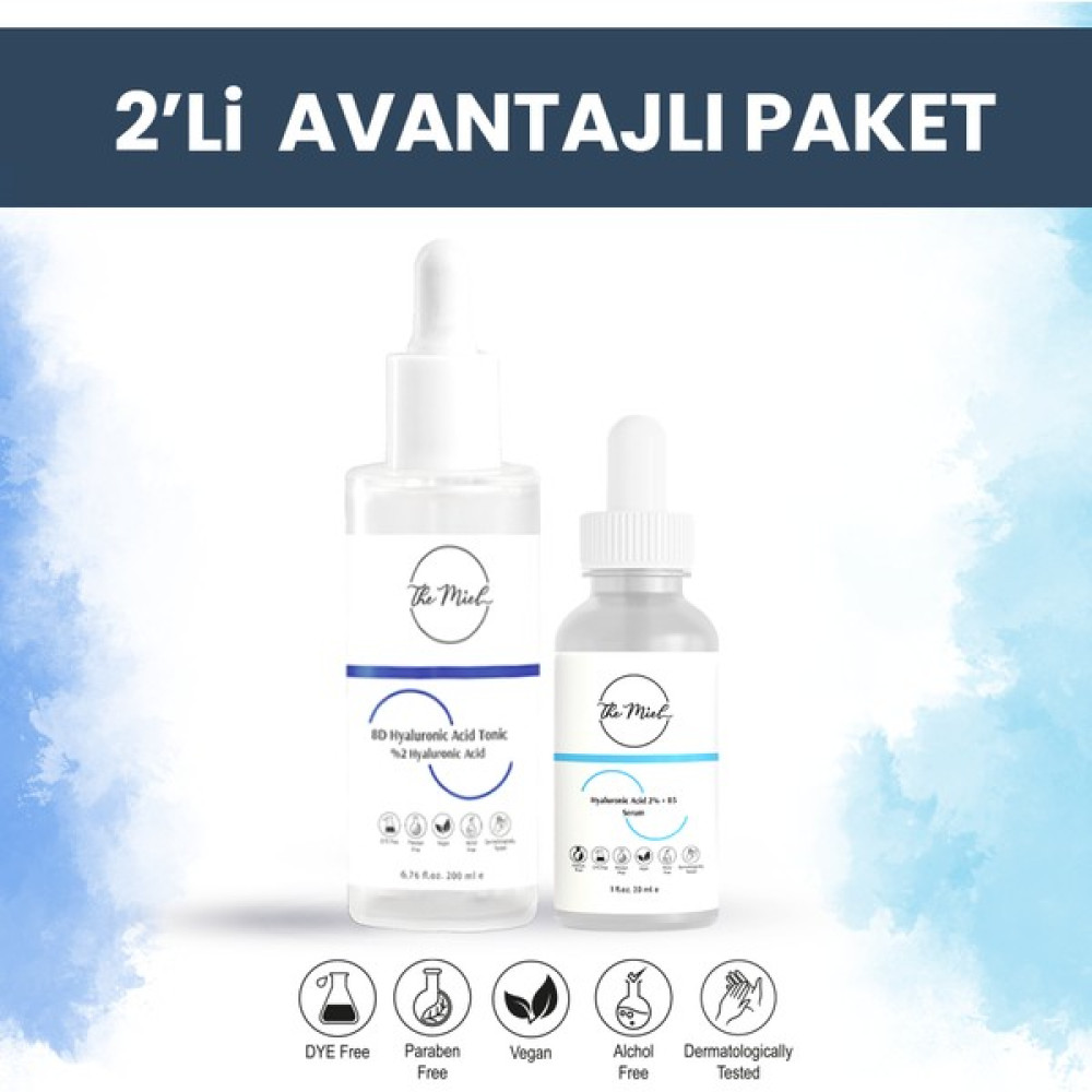 The Miel Nemsiz, Kuru ve Mat Ciltler Için Nemlendirici Tonik ve Nemlendirici Serum Cilt Bakım Seti Oto Boyaları Fiyatı