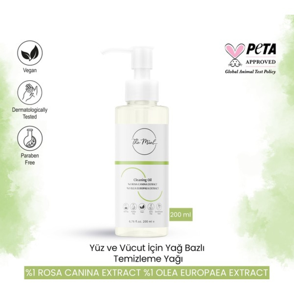 The Miel Yağ Bazlı Temizleyici Yüz ve Vücut İçin Temizleme Yağı 200 ml Nemlendiriciler Fiyatı
