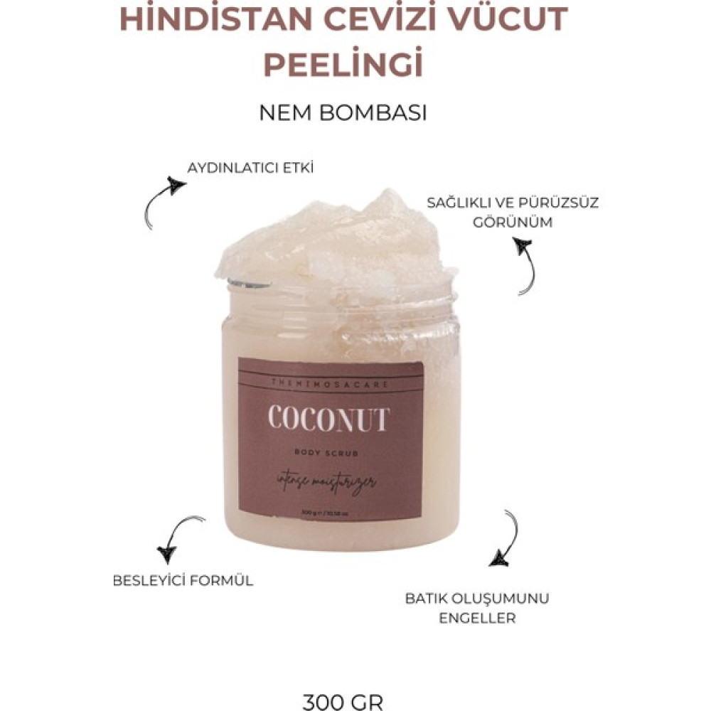 The Mimosa Care Hindistan Cevizli, Yoğun Nemlendirici, Batık Karşıtı Vücut Peelingi Vücut Bakımı Fiyatı