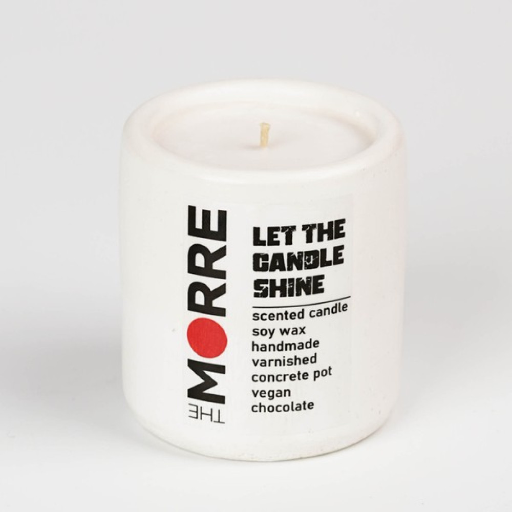 The Morre Çikolata Kokulu Dekoratif Mum - Ip ve Ahşap Fitil Seçeneği - Beton Saksılı - El Yapımı - Hediyelik Mum - Vegan - Soya Wax - Parafin Içe... Dekoratif Mum Fiyatı