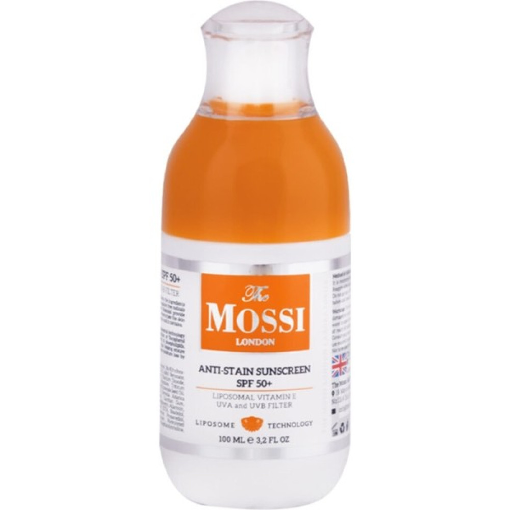 The Mossi London Anti-Stain Sunscreen Spf 50+ Liposomal Vitamin E + Uva And Uvb Filter 100 ml Güneş Kremleri ve Losyonları Fiyatı