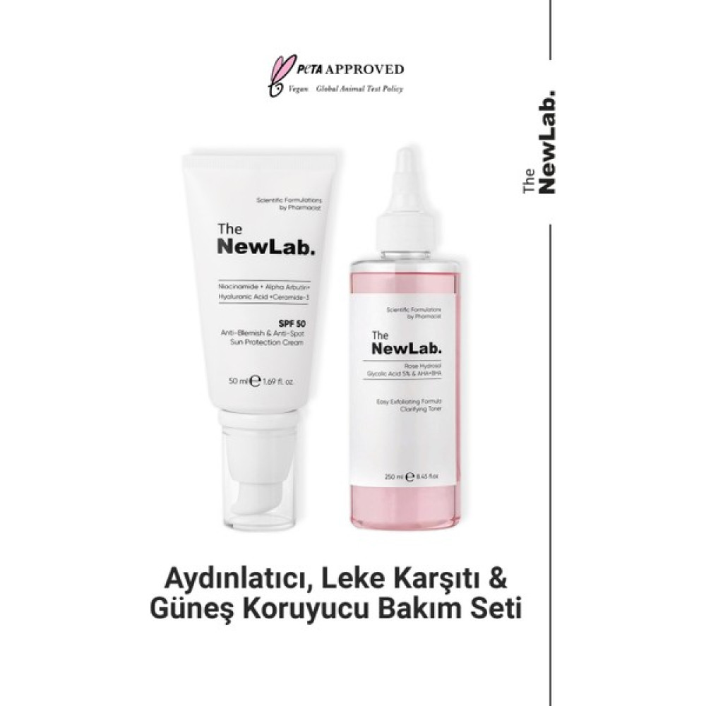 The NewLab. Aydınlatıcı, Leke Karşıtı ve Güneş Koruyucu Bakım Seti Oto Boyaları Fiyatı