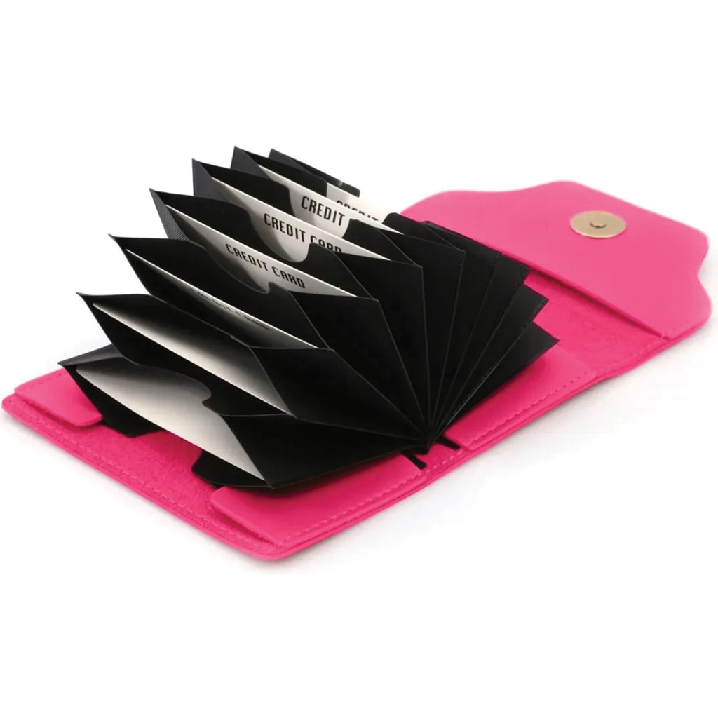 The Noir Leather Eliya Kadın Akordion Kartlık Fuşya Pembesi Deri Mıknatıslı Kapama ile Şık Tasarım SSD / Solid State Drive Fiyatı
