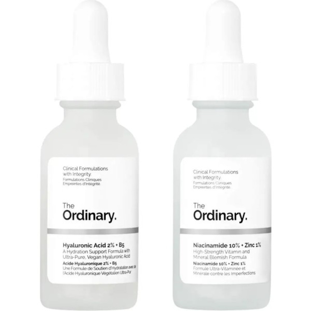 The Ordinary The Skin Support Set - Niacinamide 10% + Zinc 1% 30 ml & Hyaluronic Acid 2% +B5 30 ml Anti-Aging / Yaşlanma Karşıtı Fiyatı