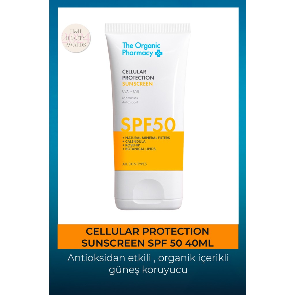 The Organic Pharmacy Cellular Protection Sunscreen SPF 50 Güneş Koruyucu 40ml Güneş Kremleri ve Losyonları Fiyatı