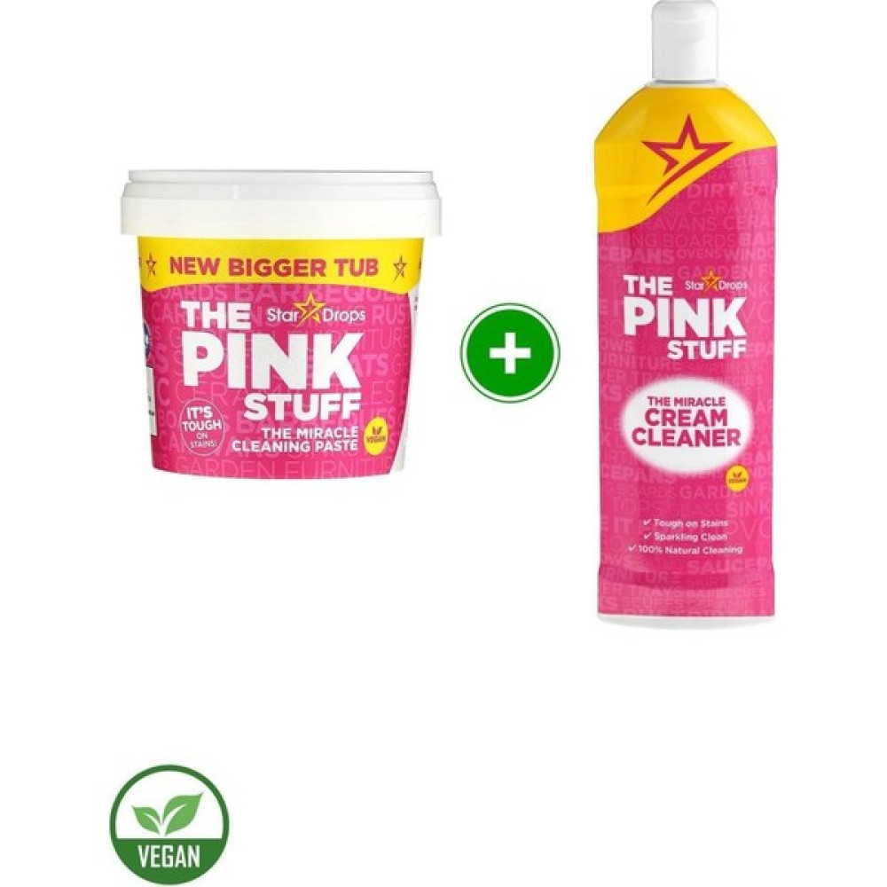 The Pink Stuff Mucizevi Miracle Temizlik Macunu 850 gr - Mucizevi Krem 500 ml - Pembe Parlatıcı ve Temizleyiciler Fiyatı