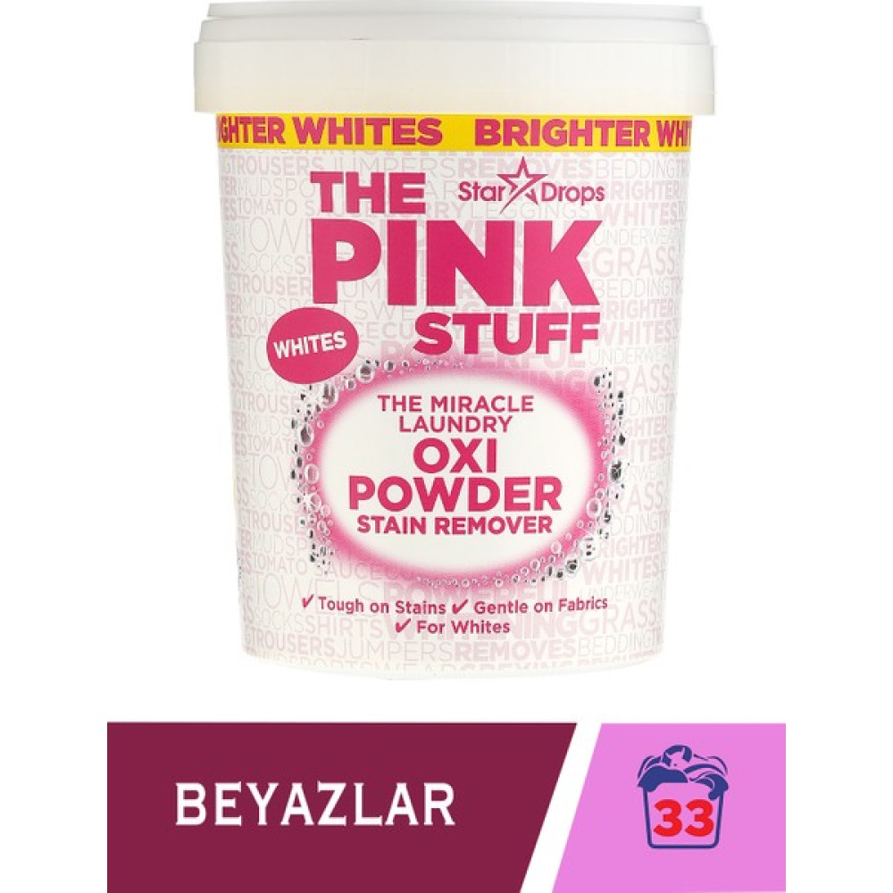 The Pink Stuff Mucizevi Oxi Toz Leke Çıkarıcı Beyazlar 1 kg Çamaşır Deterjanı Fiyatı