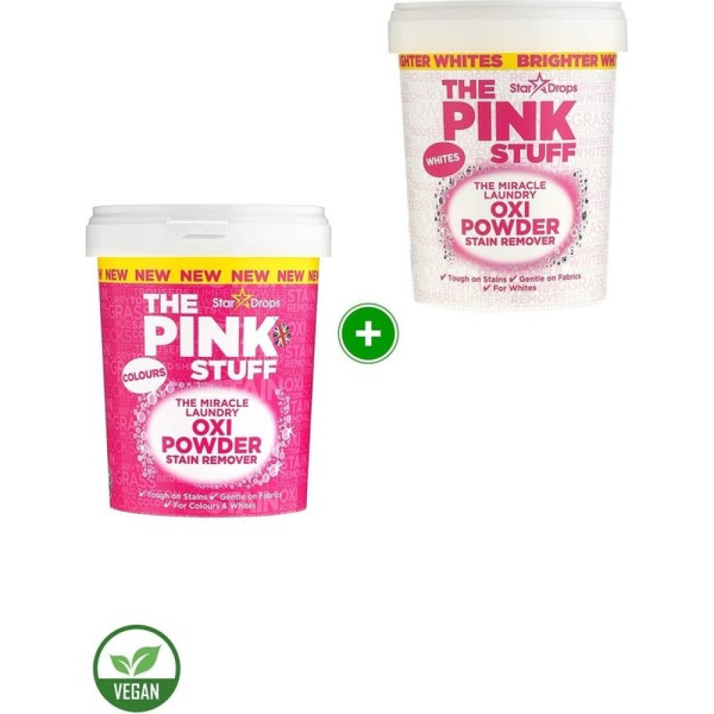 The Pink Stuff Mucizevi Oxi Toz Leke Çıkarıcı Renkliler 1 kg - Mucizevi Oxi Toz Leke Çıkarıcı Beyazlar 1 kg - 1 lt Çamaşır Deterjanı Fiyatı