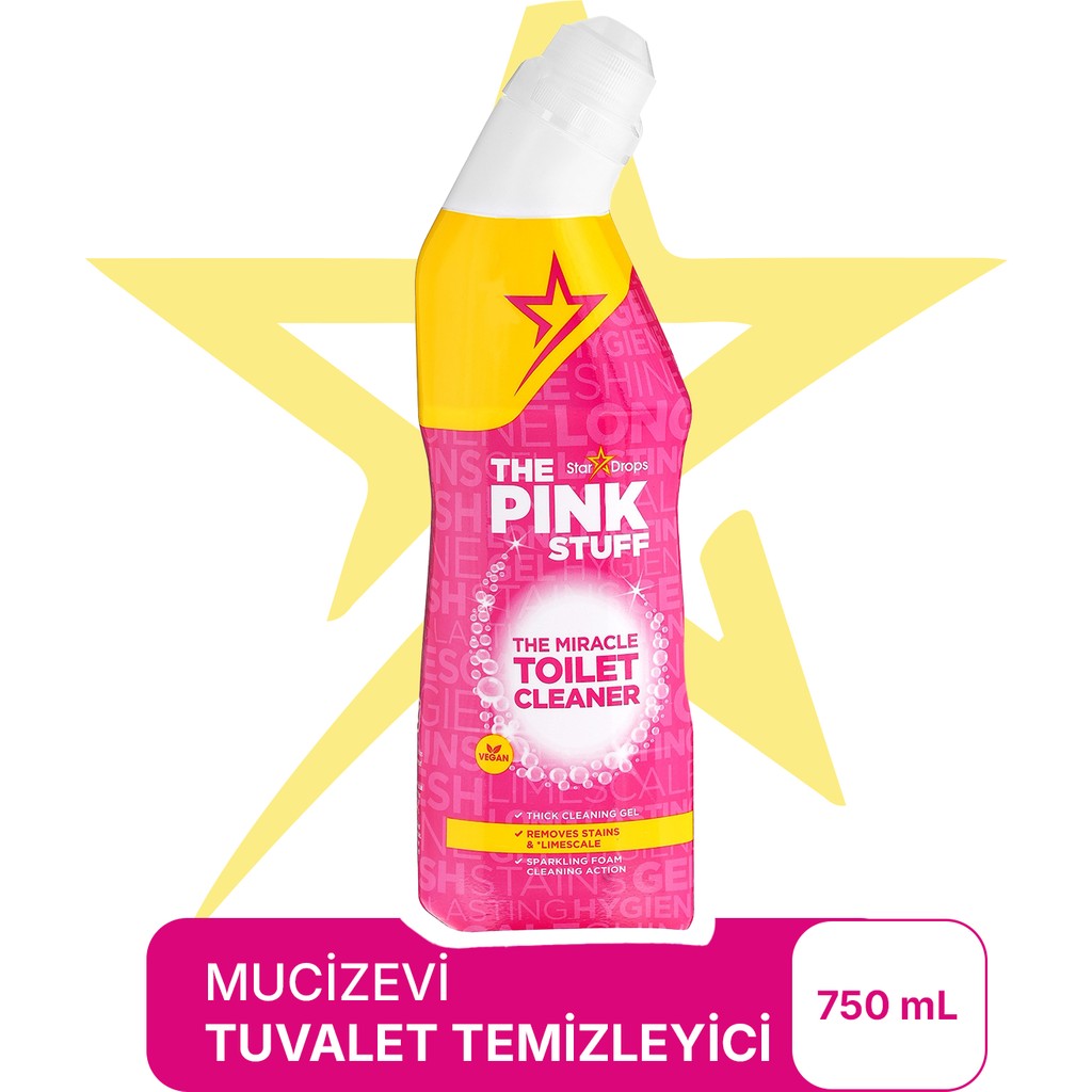 The Pink Stuff Mucizevi Tuvalet Temizleyici 750 ml – Jel Formüllü, Kireç & Bakteri Karşıtı, WC İçin Güçlü Temizlik Deterjan ve Temizlik Ürünleri Fiyatı