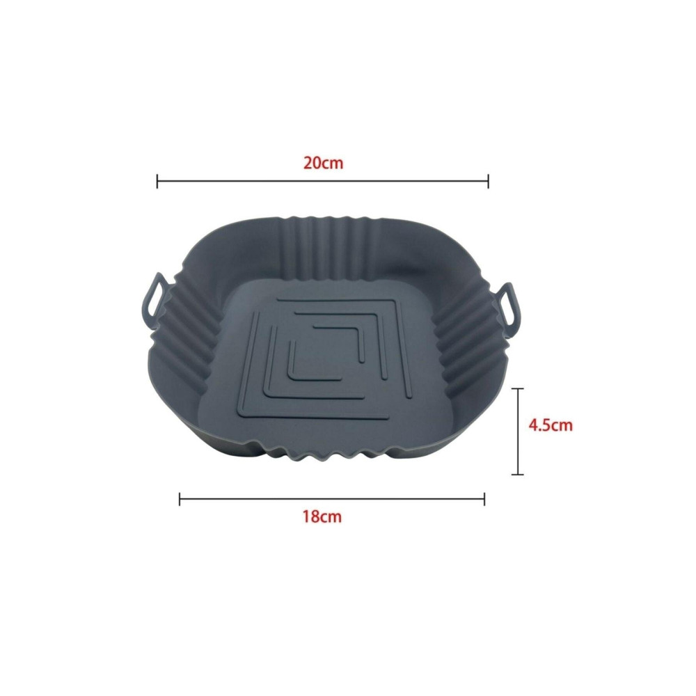 The PLOMBIR Xxl Xl Airfryer Pişirme Kabı Silikon Airfryer Matı Gri Pişirme Kağıdı Fiyatı