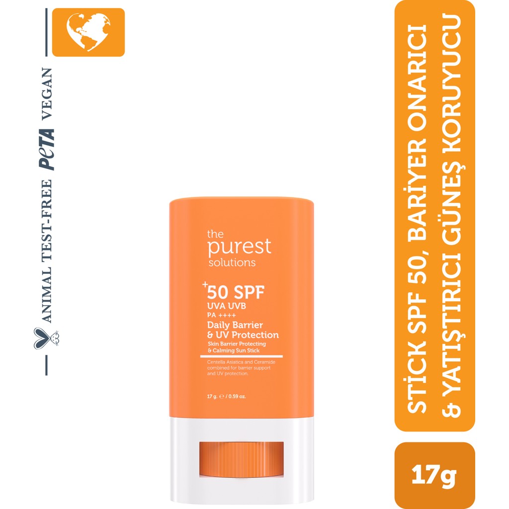The Purest Solutions Bariyer Onarıcı Stick SPF 50, Tüm Cilt Tipleri İçin Yatıştırıcı 17 g Güneş Kremleri ve Losyonları Fiyatı