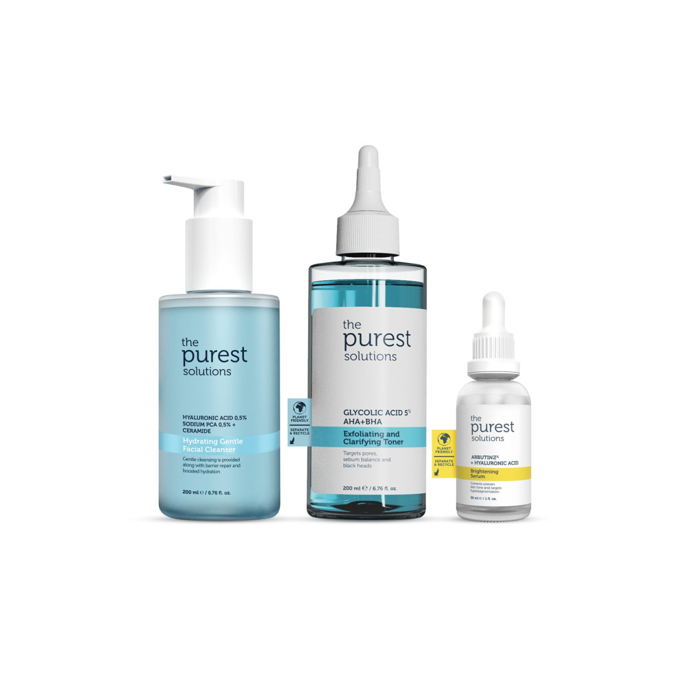 The Purest Solutions Kuru ve Lekeli ciltler için arındırıcı leke karşıtı bakım seti Cilt Temizleme ve Peeling Fiyatı