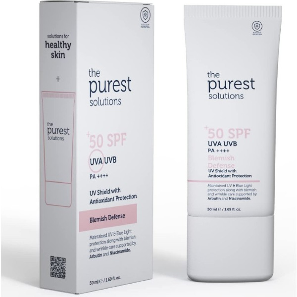 The Purest Solutions Lekeli Ciltler Için Antioksidan Destekli Güneş Kremi, 50+ Spf Uva/uvb Blemish Defense - Antioxidant Protection Güneş Kremleri ve Losyonları Fiyatı