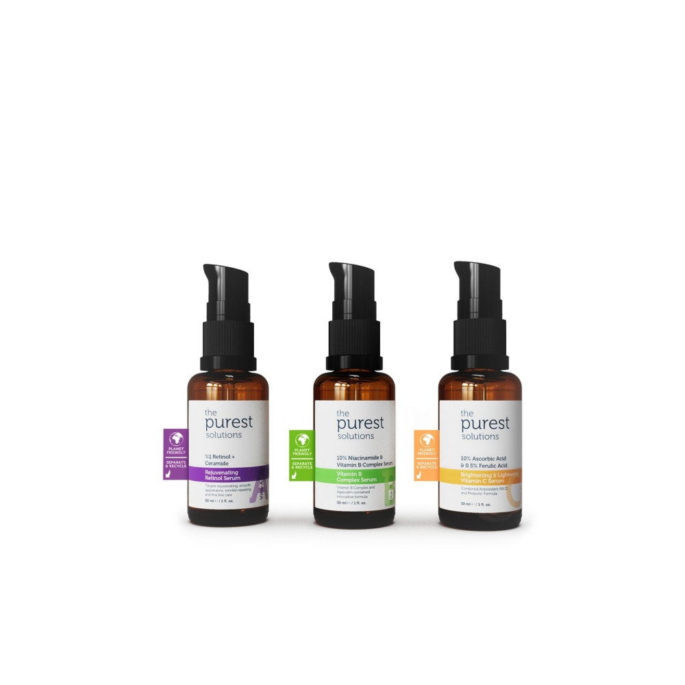 The Purest Solutions Onarmaya Ve Yenilemeye Yardımcı Vitamin Bakım Seti Cilt Temizleme ve Peeling Fiyatı