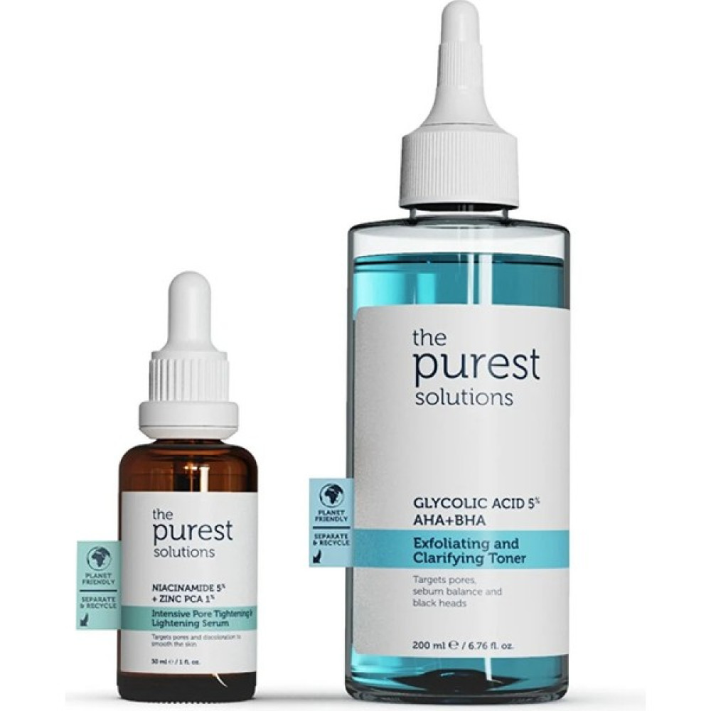 The Purest Solutions Sebum Dengeleme ve Gözenek Sıkılaştırmaya Bakım Seti 30 ml + 200 ml Akne ve Sivilce Bakımı Fiyatı