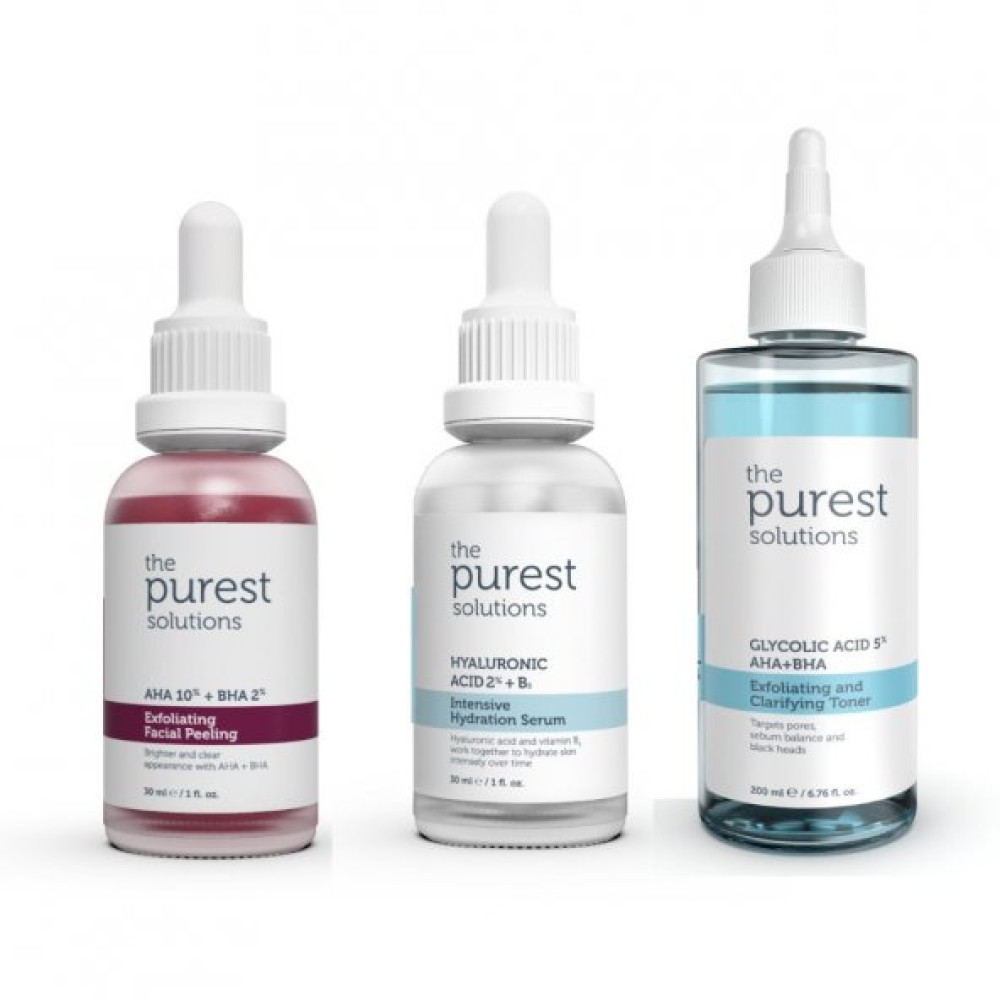 The Purest Solutions Siyah Nokta Karsiti Ve Gozenek Sikilastirmaya Yardimci Nemlendirici Bakim Seti Akne ve Sivilce Bakımı Fiyatı