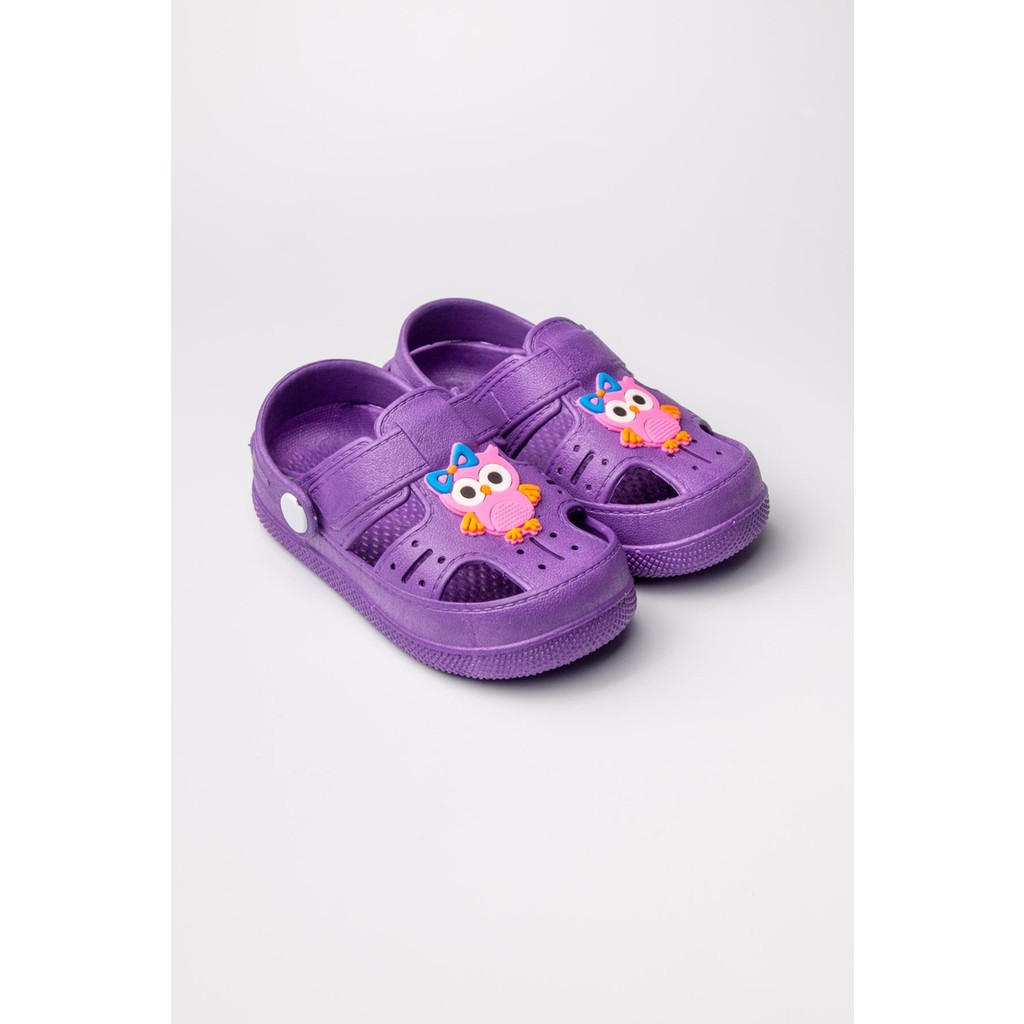 The Red Kids Mor Baykuş Figürlü Kaydırmaz Suni Deri Yumuşak Taban Terlik Kadın İçin Rahat Tasarım Ayakkabılar ve Çantalar Fiyatı