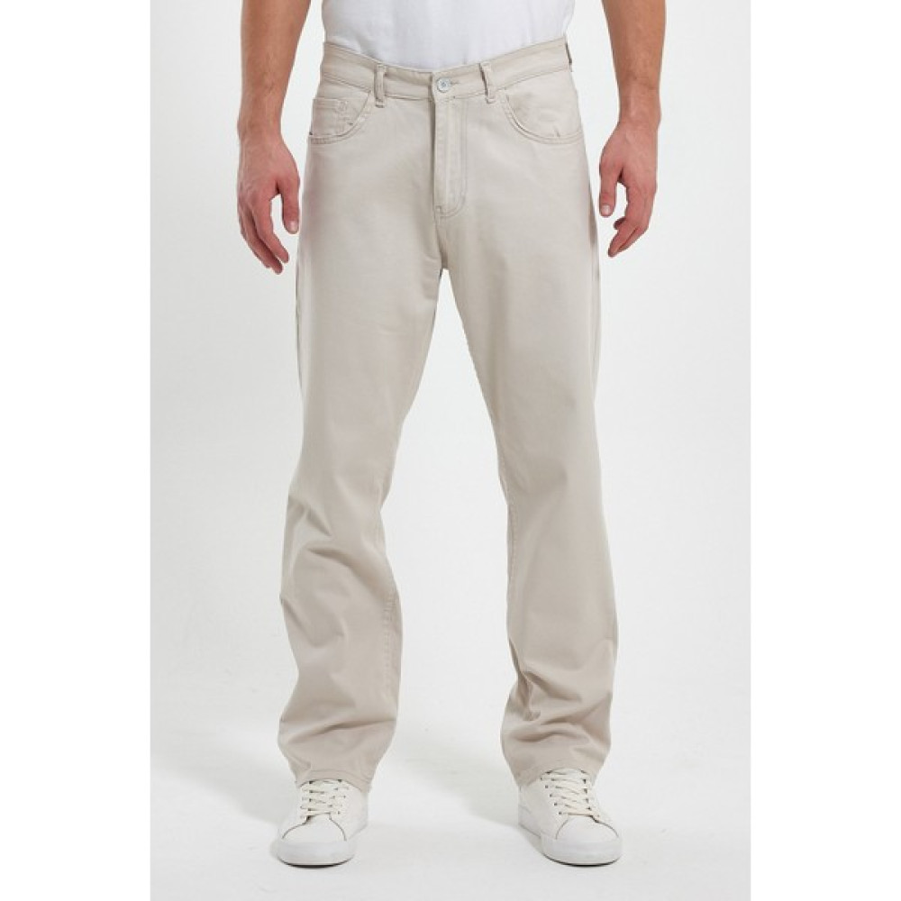 The Season TheSeason Erkek Bej Gabardin Relaxed Esnek Keten Baggy Pantolon Erkek Pantolon Fiyatı