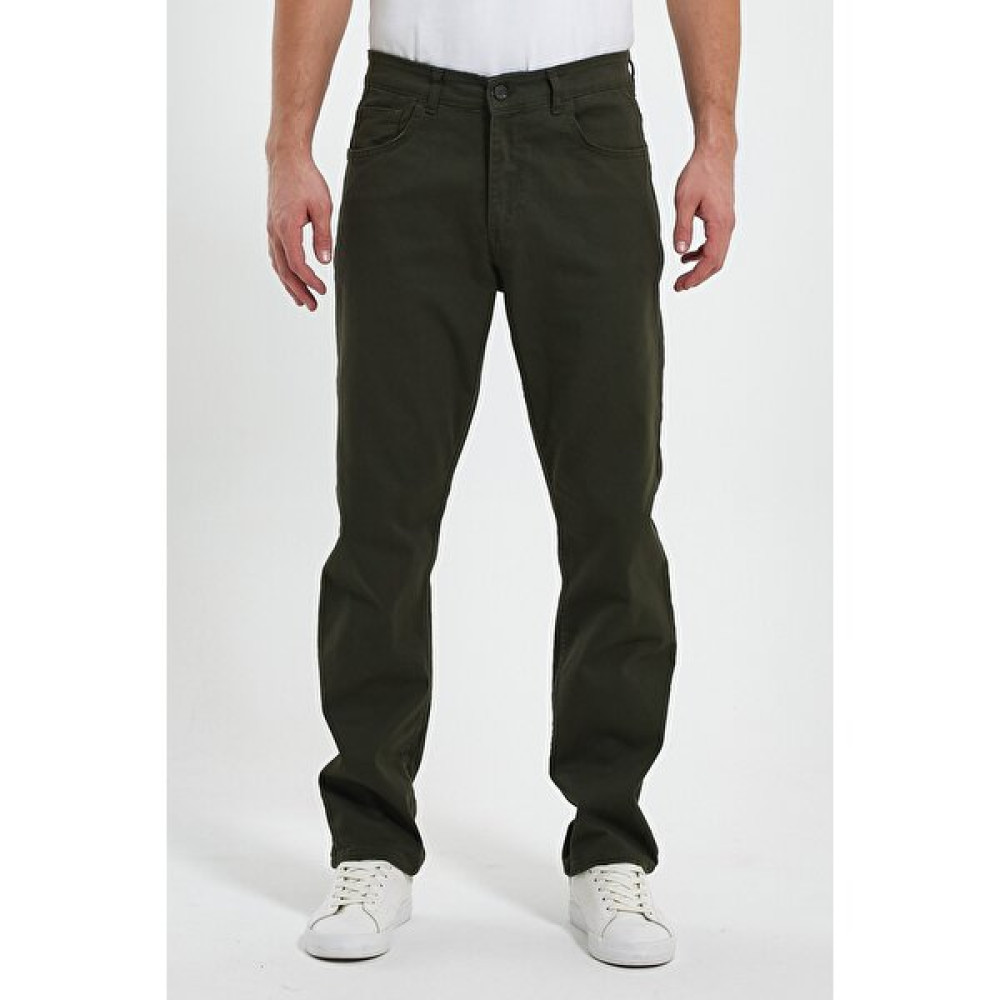 The Season TheSeason Erkek Haki Gabardin Relaxed Esnek Keten Baggy Pantolon Erkek Pantolon Fiyatı
