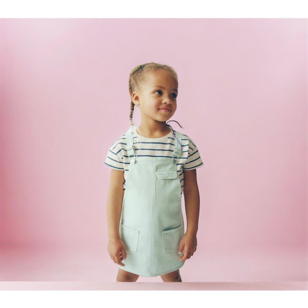 The Simple Luxury Kız Bebek Çocuk Salopet Elbise Mint Kız Çocuk Elbise Fiyatı